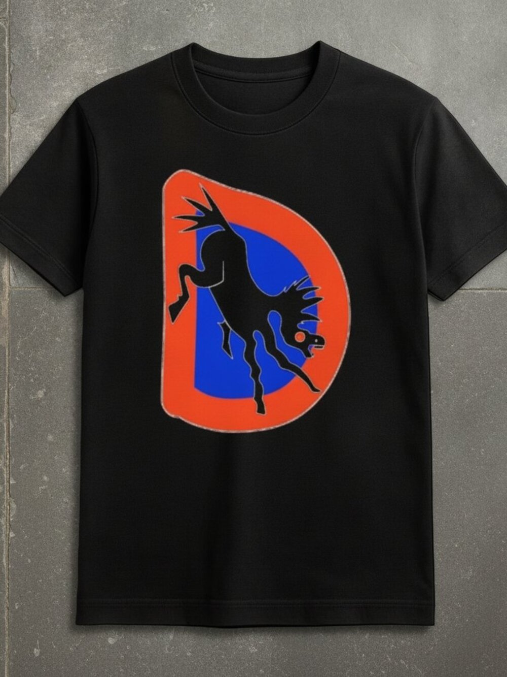 Denver Broncos Graphic T-Shirt Black Vintage Football Logo Unisex Sports Tee
